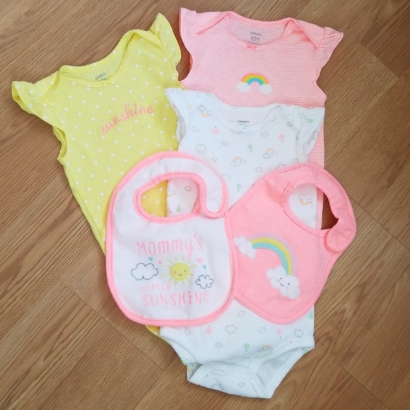carter's rainbow onesie